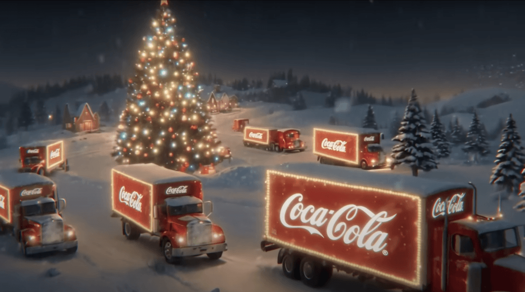 Coca-Cola sceglie l’intelligenza artificiale per il suo spot di Natale.